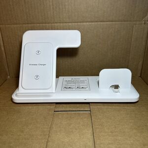 4 in 1 Wireless Charger, 15W Fast Charging Station Dock W/USB C Port.